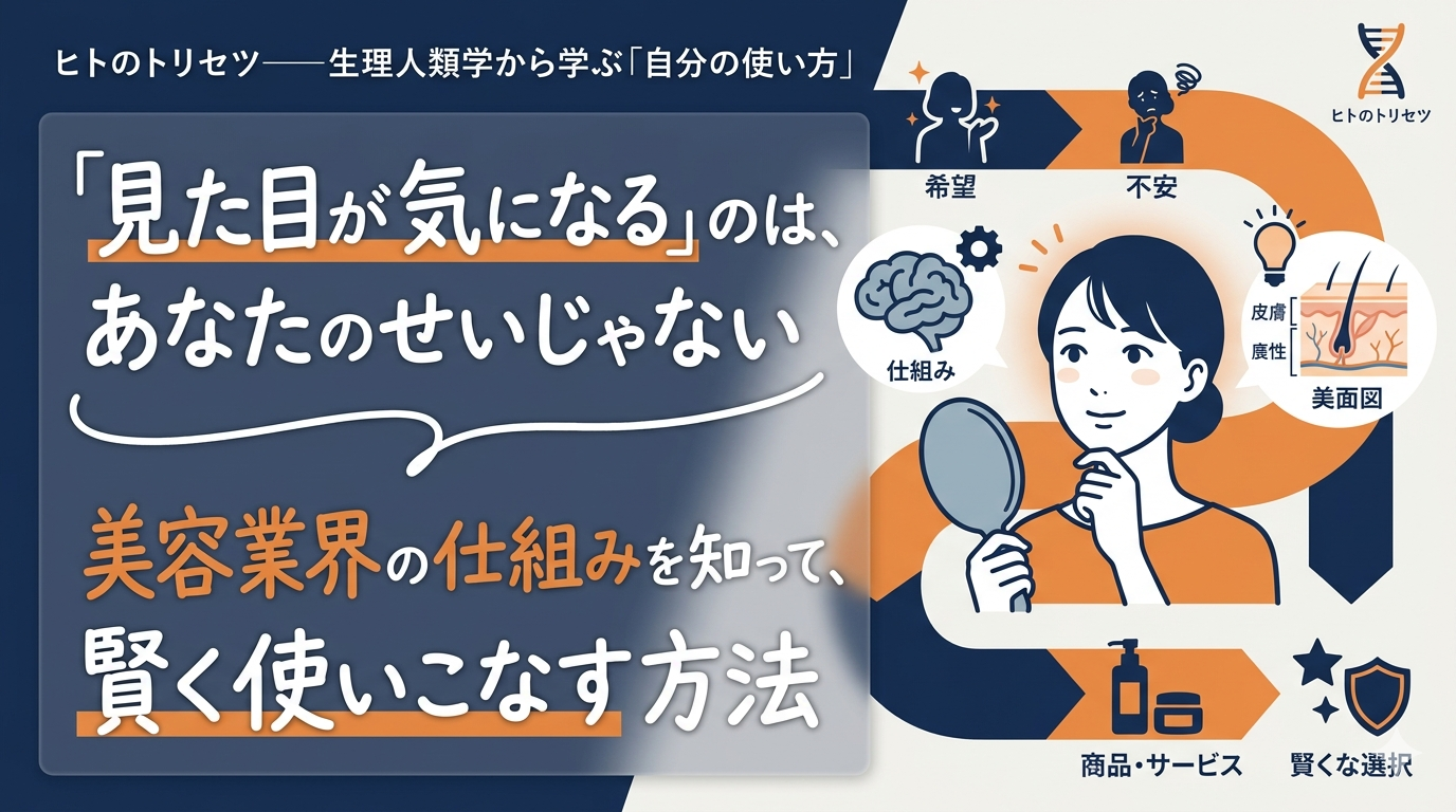 「見た目が気になる」のは、あなたのせいじゃない——美容業界の仕組みを知って、賢く使いこなす方法