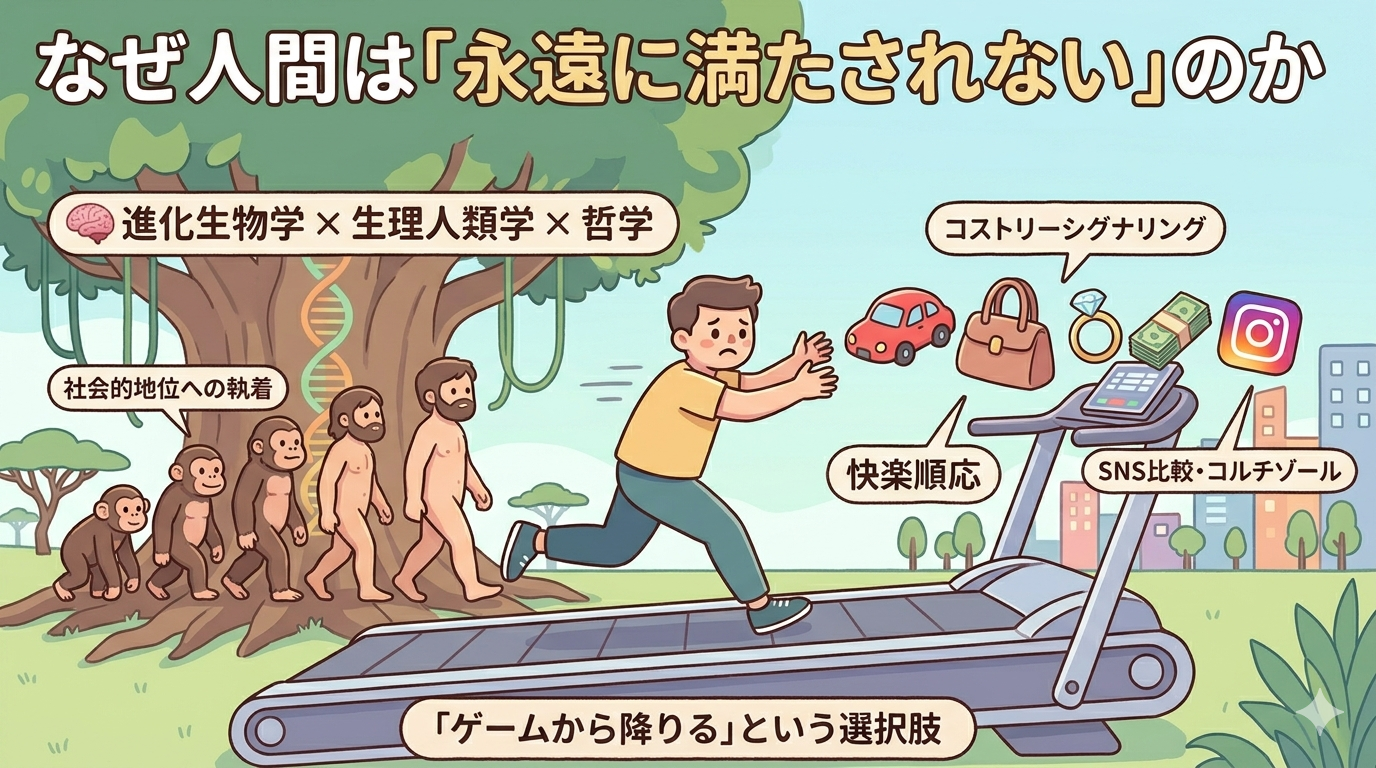 なぜ人間は「永遠に満たされない」のか｜700万年の進化が仕掛けた罠