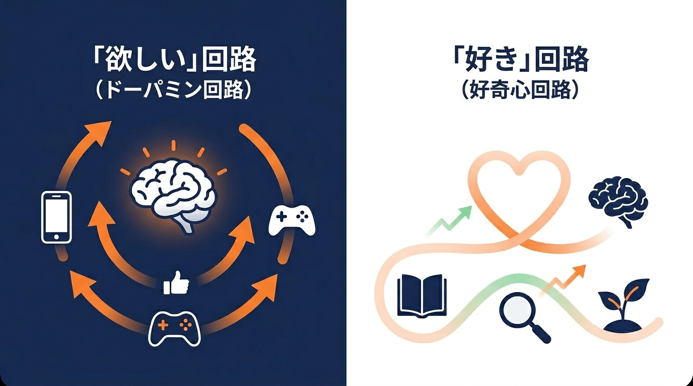「好き」と「やめられない」はぜんぜん違う——脳の2つの回路の話