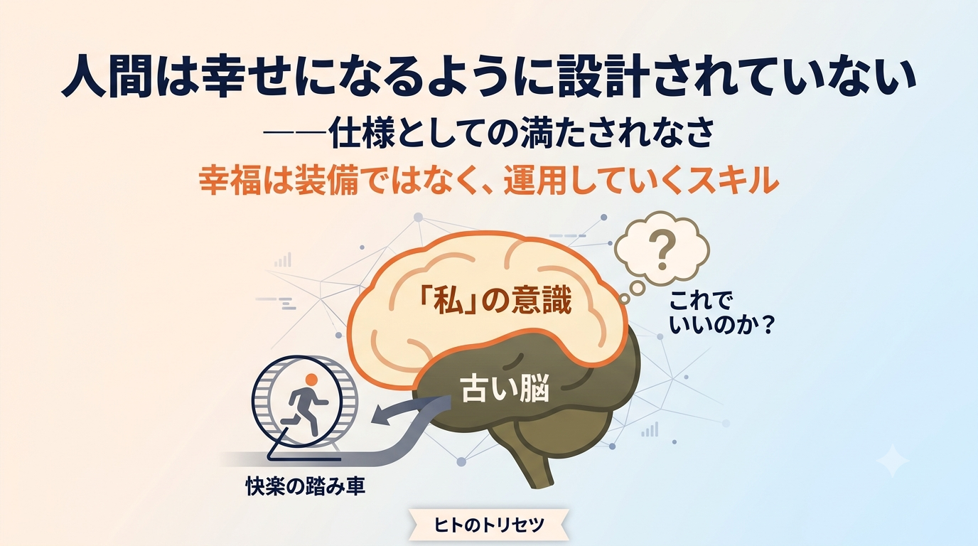 人間は幸せになるように設計されていない